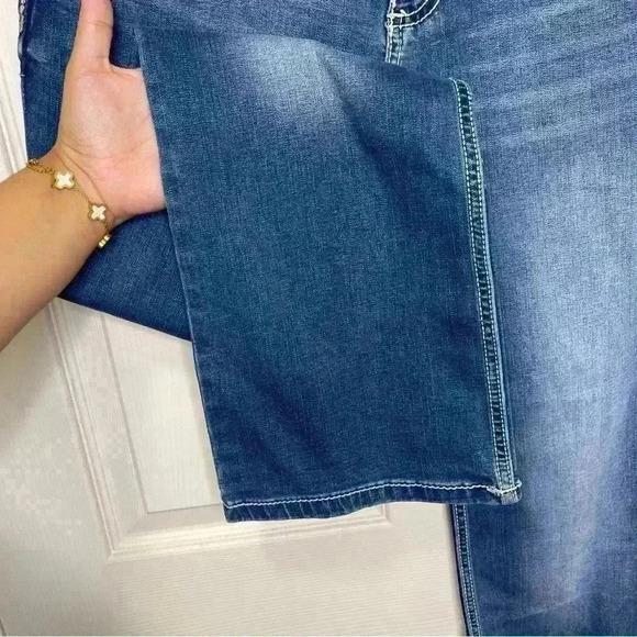 Wrangler Retro Women's Denim Mid Rise Mae Bootcut Jeans 09MWZJD 7/8 x 30 - Picture 5 of 8